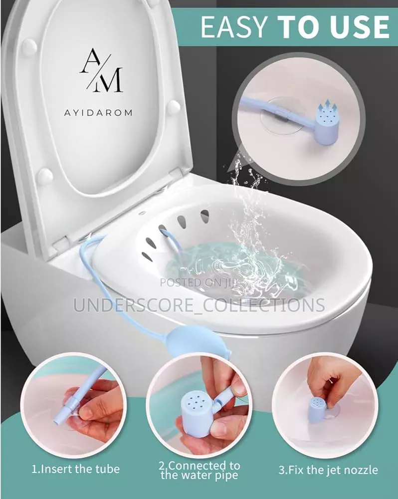 Postpartum Sitz Bath Basin and Hand Pump