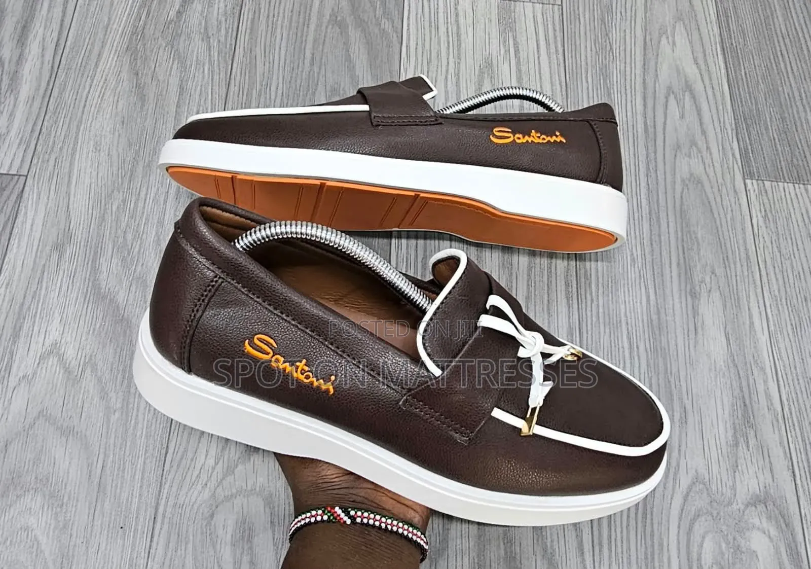 Santoni Leather Casuals for Men. Sizes 40-45. Countrywide Delivery.