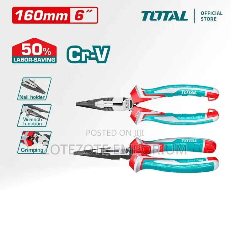 Total Long Nose Pliers 6" - THT120606P