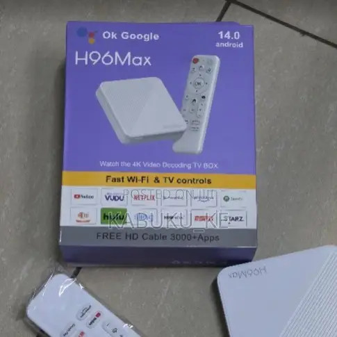 H96 MAX Android 14 TV Box – 2GB RAM, 16GB Storage, 4K Support, Wi-Fi
