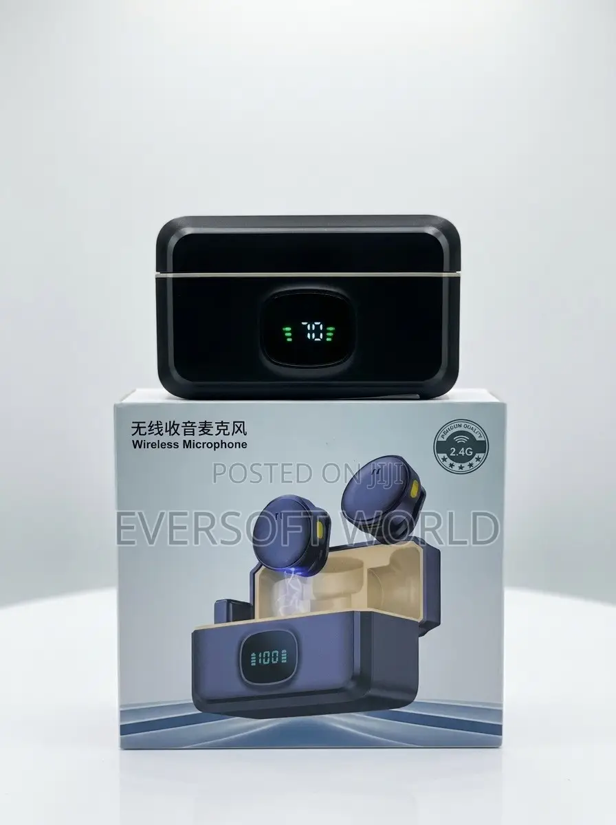 Professional 2.4G Dual Wireless Magnetic Button Mic for Vlogging
