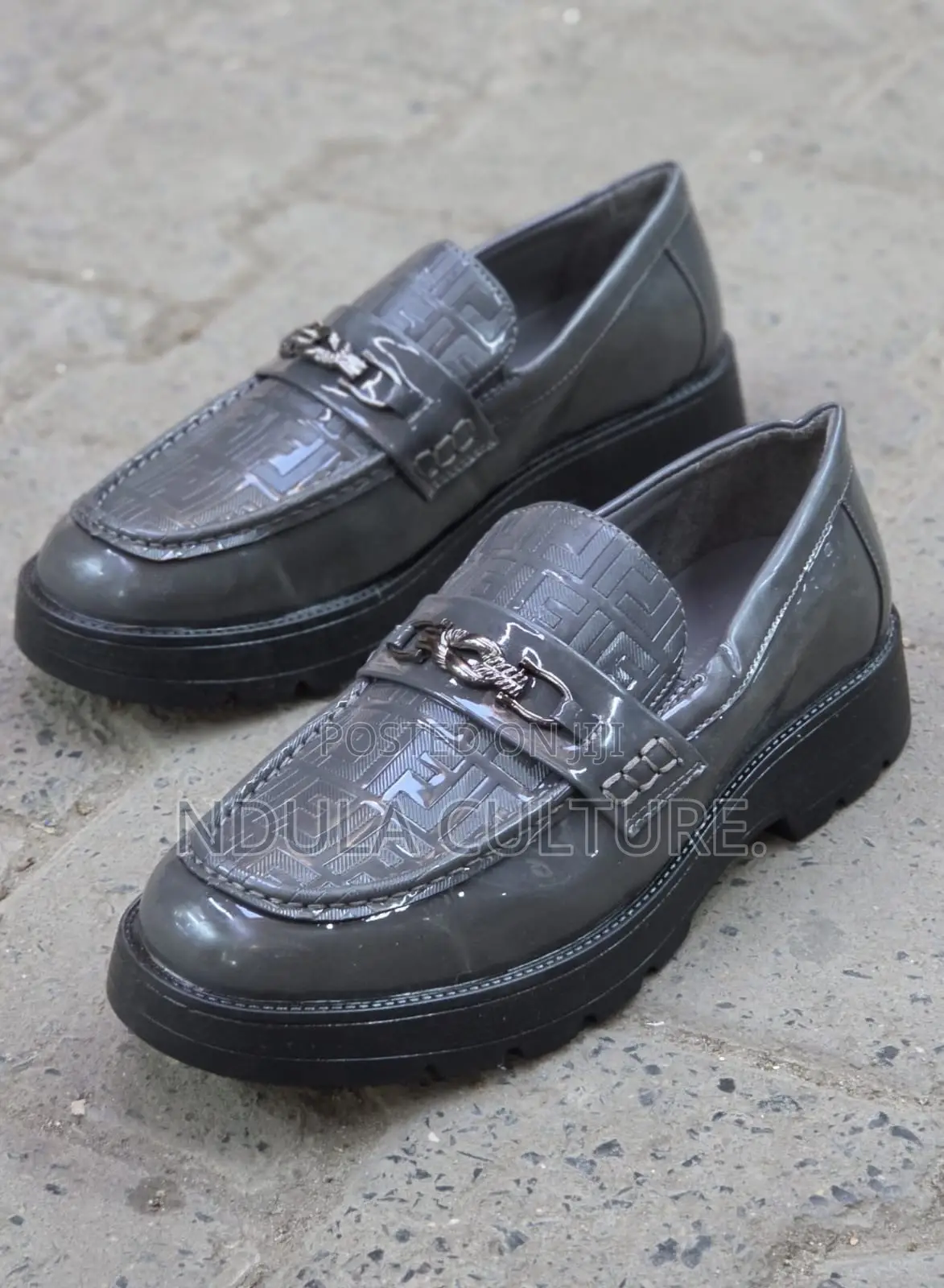 Fernando Melo Slip on Wet Look Casual Loafers