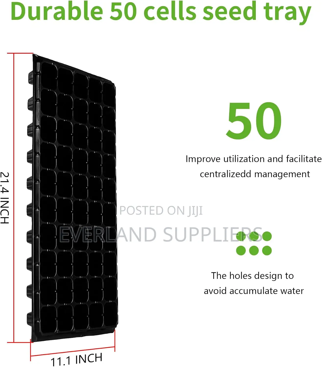 Durable Plastic Nursery Trays