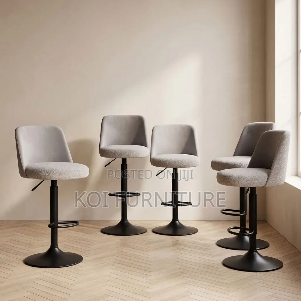 Barstool; Adjsutable High Leather Modern Barstools