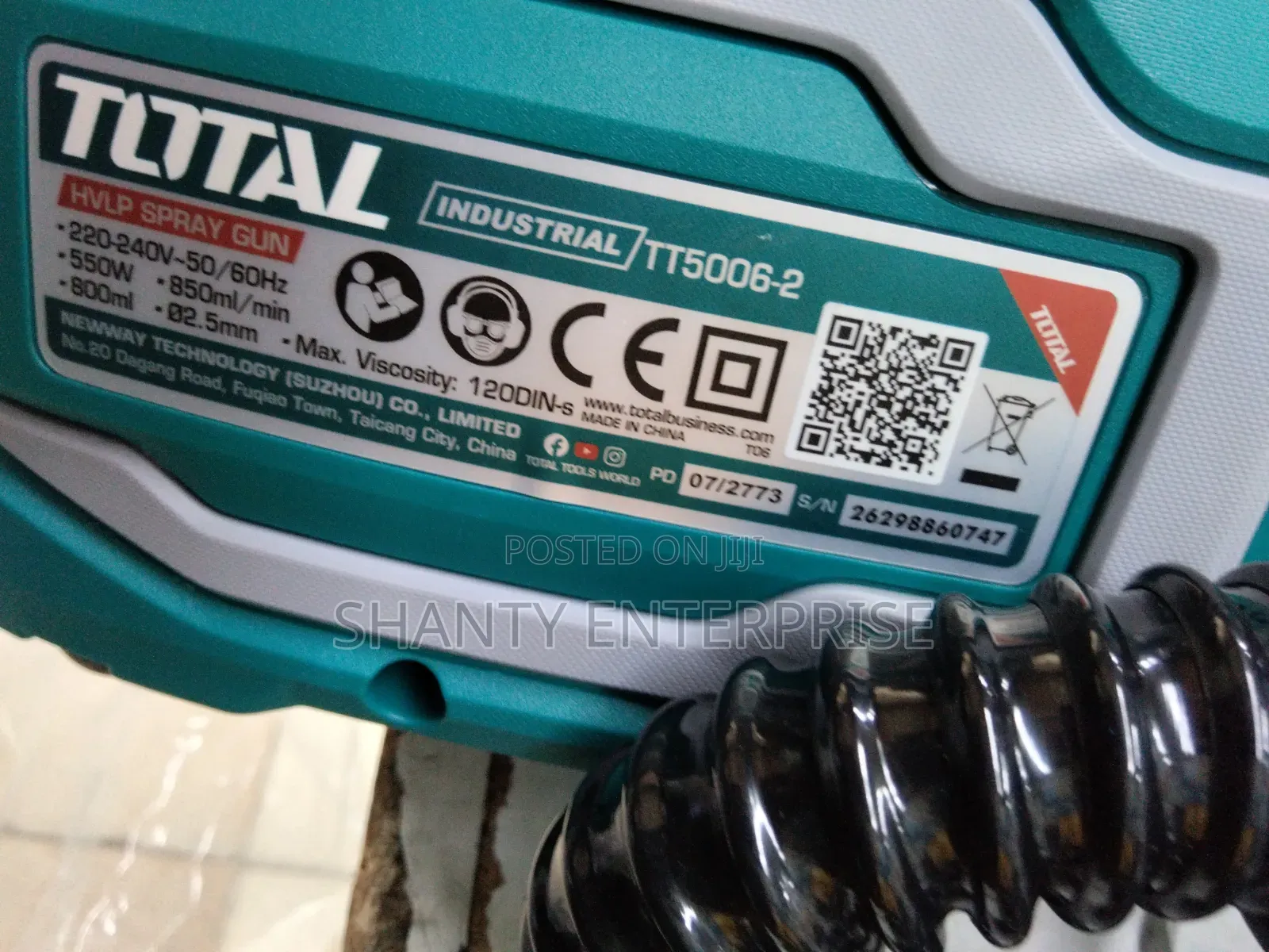 Electric Total Spray Gun 550w/HVLP Spray Gun 550w