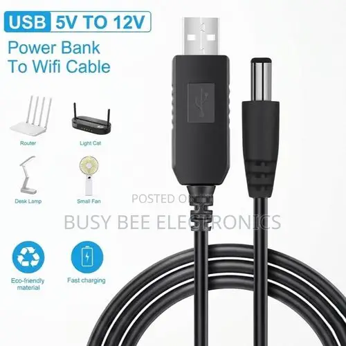 USB Power Power USB to DC Cable WiFi to Router Powerbank DC Cord DC 5V