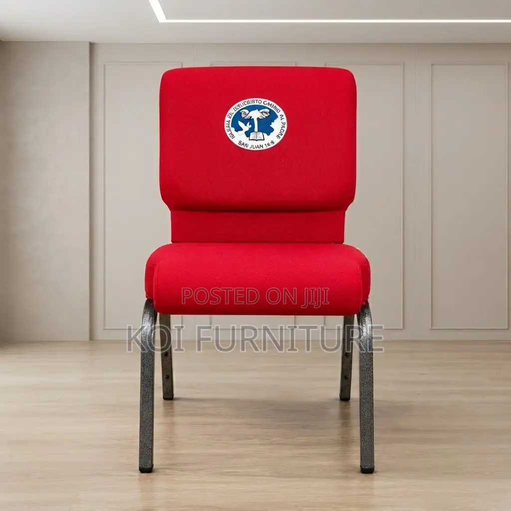 Office Chairs; Armless Red Modern Events Church Chair