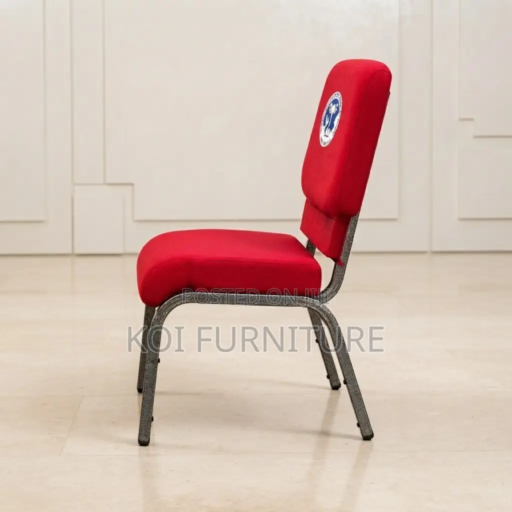 Office Chairs; Armless Red Modern Events Church Chair