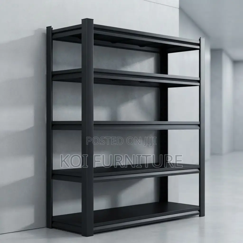 Storage Unit; Black Organization Storage Shelf Rack