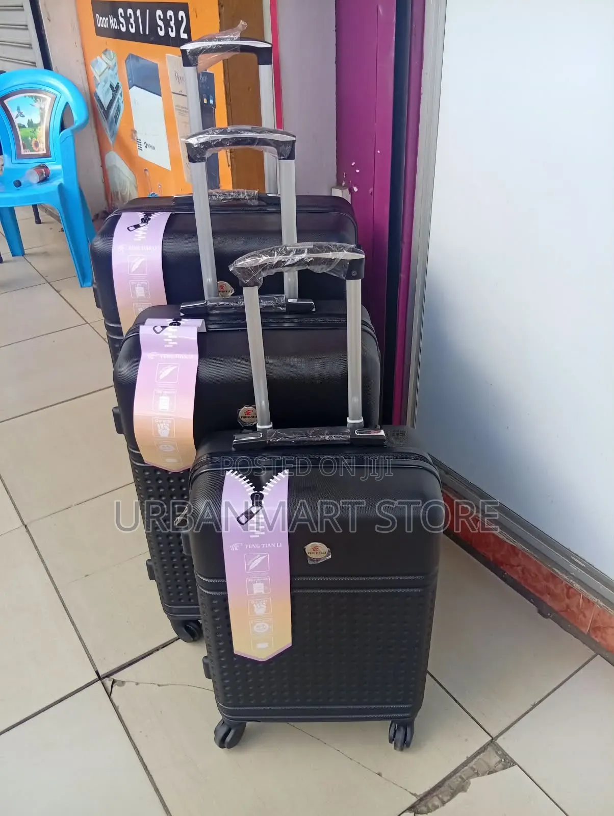 3-in-1 Fibre Suitcase Set for Travel
