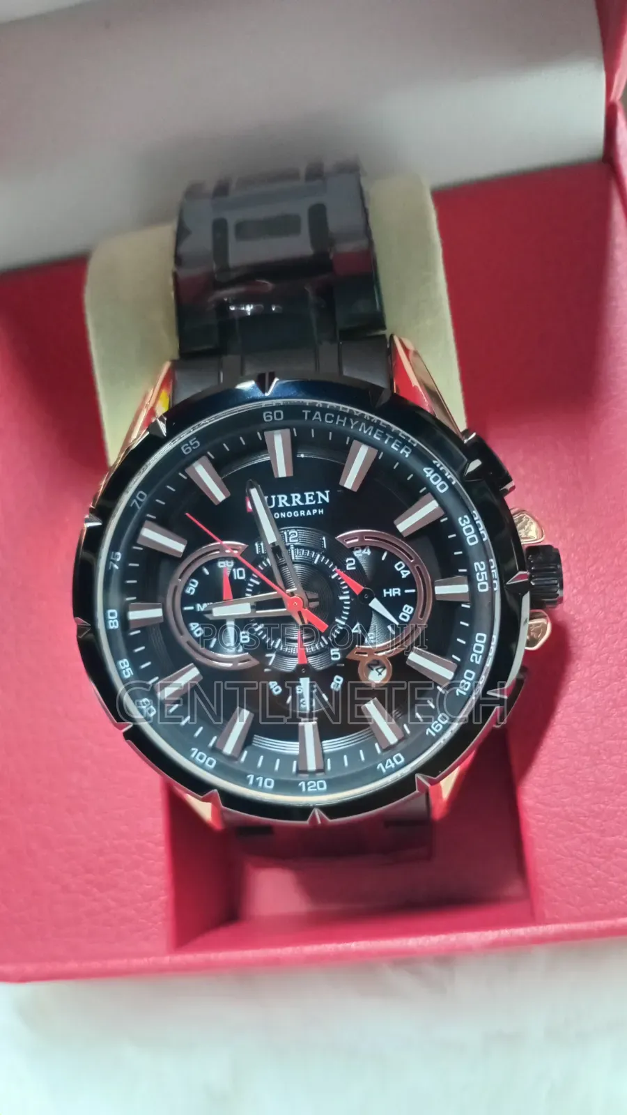 Curren Chronograph Men's Watch(black)