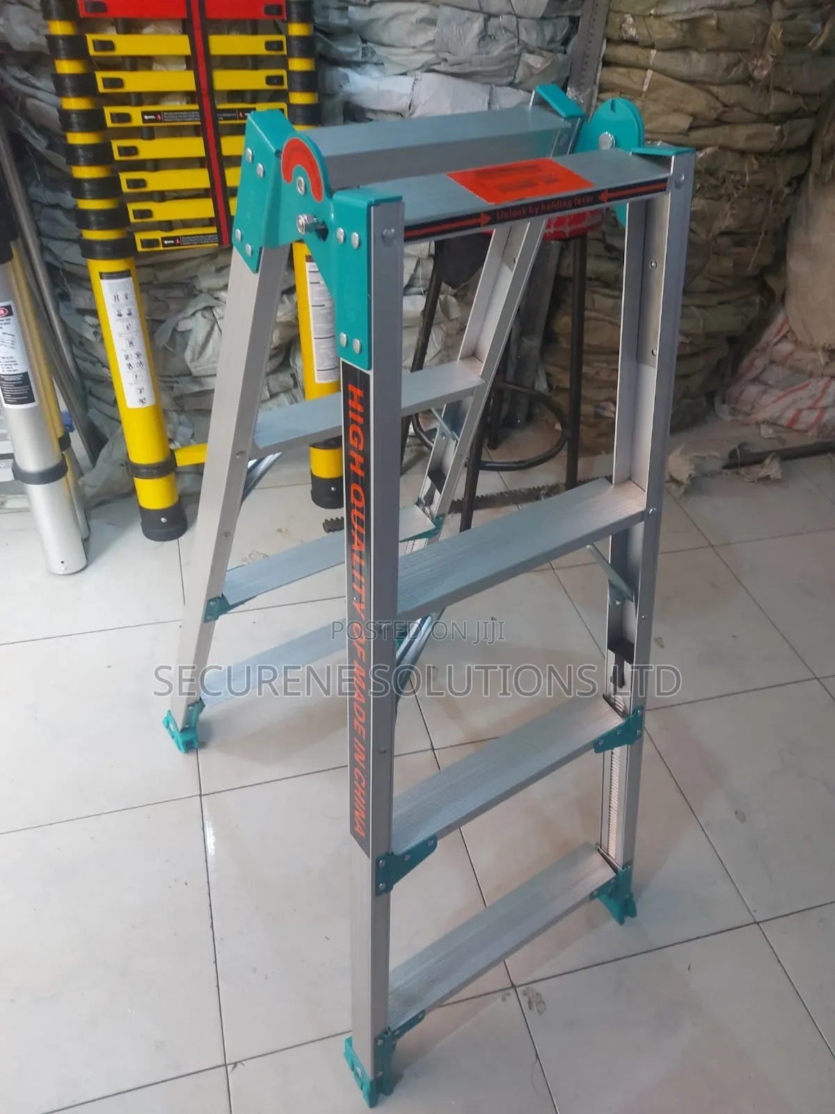 ShangShuo 3+3 Step Aluminum Alloy Double-Side a-Frame Folding Ladder.