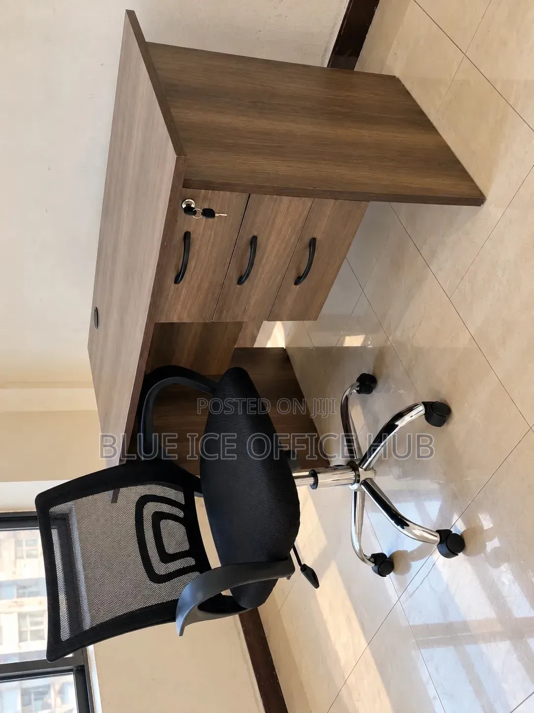 Wooden Office Desk With 3 Drawers – Computer Table Kenya.