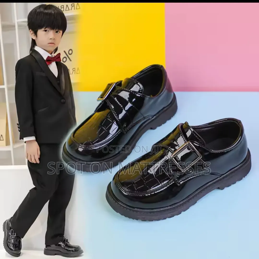 Boys School Shoes Wetlook. Sizes 27-38. We Deliver Countrywide.