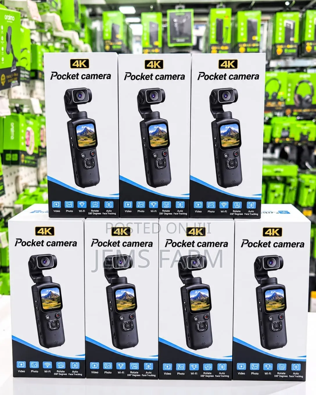 3300 Rotation 4K Ultra HD Smart Pocket Camera