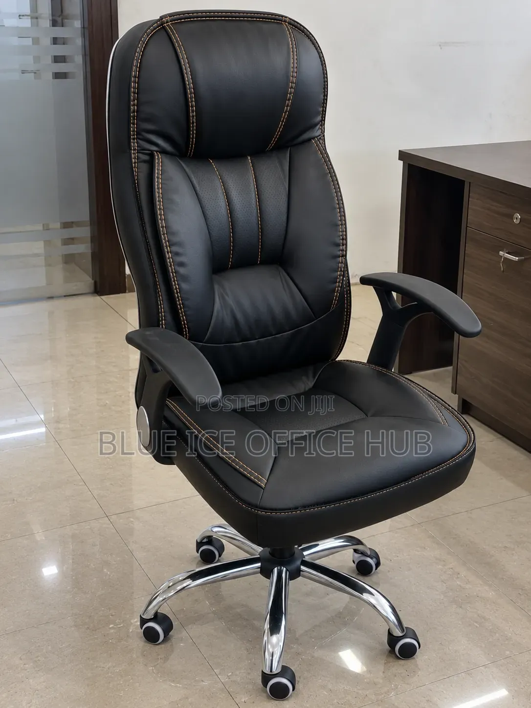 Executive Leather Office Chair – High Back Boss Chair in Kenya