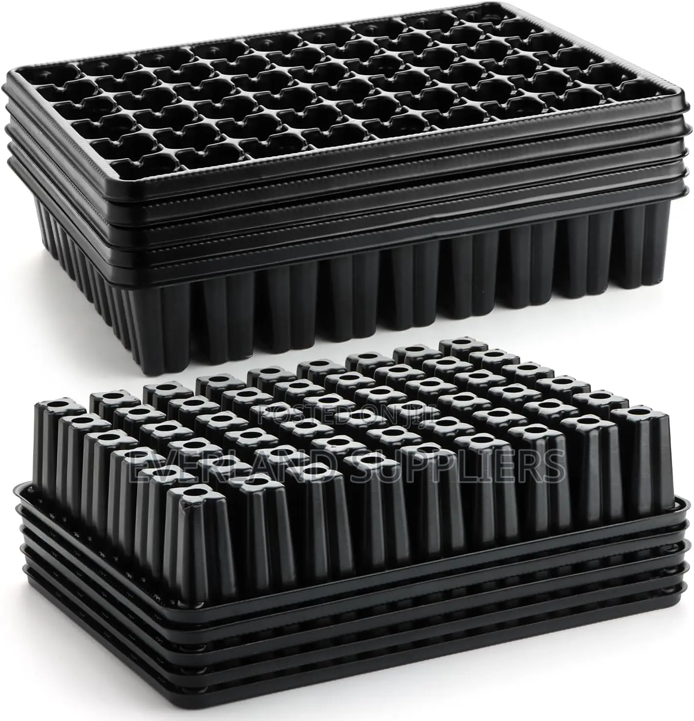 Neatly Divided Planting Trays
