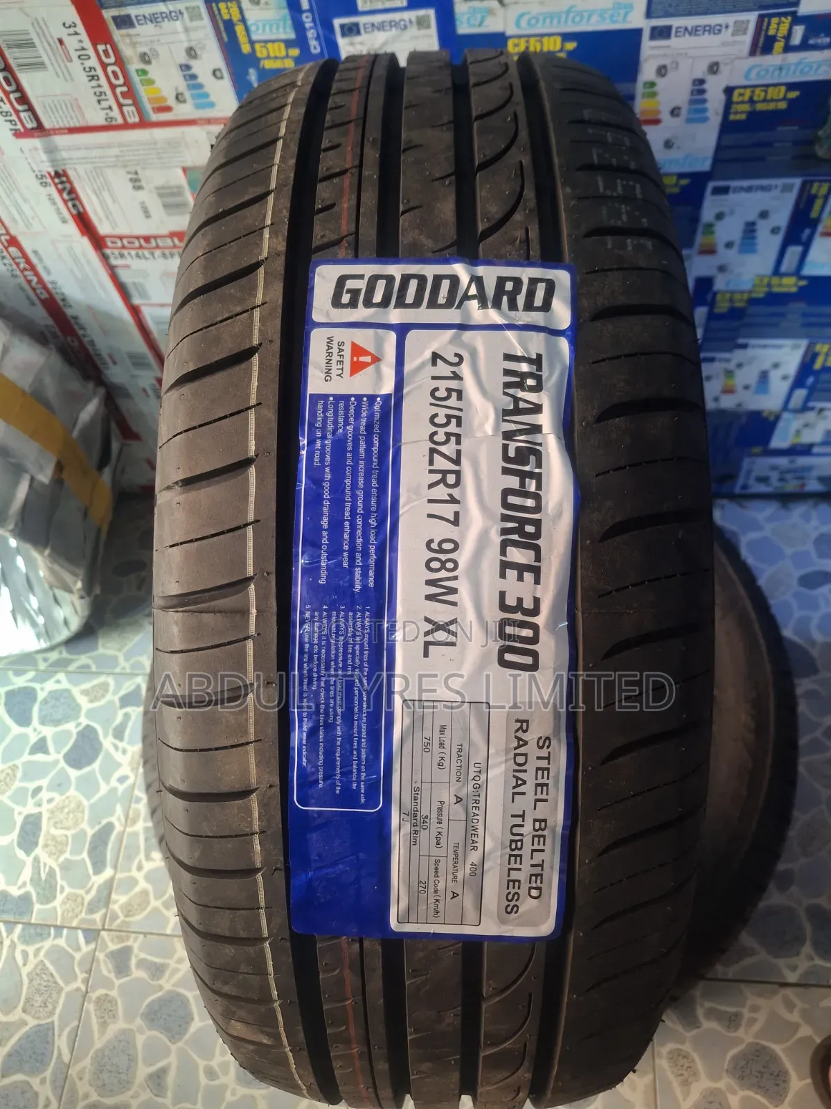 215/55zr17 Goddard Tire