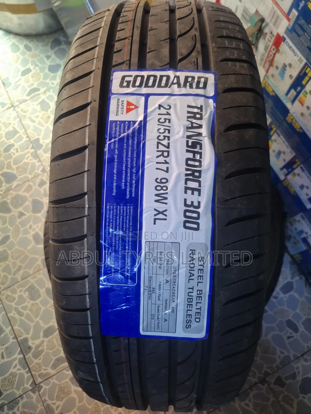 215/55zr17 Goddard Tire
