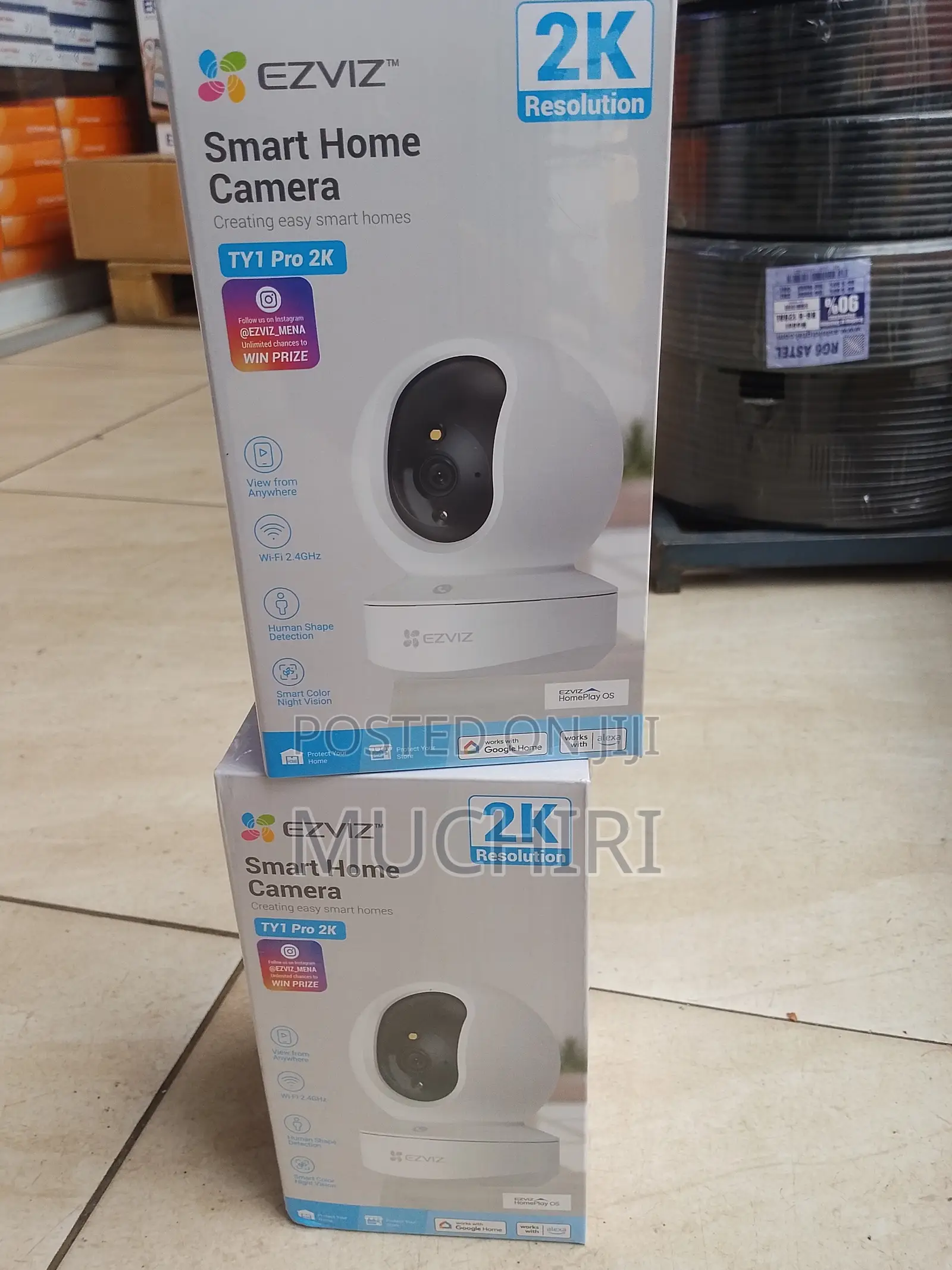 EZVIZ TY1 2K Smart Indoor CCTV Camera – 3MP Resolution, WiFi Camera