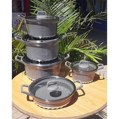 Bosch Non-Stick Cookware 10Pcs Set Heavy Duty Granite Pots