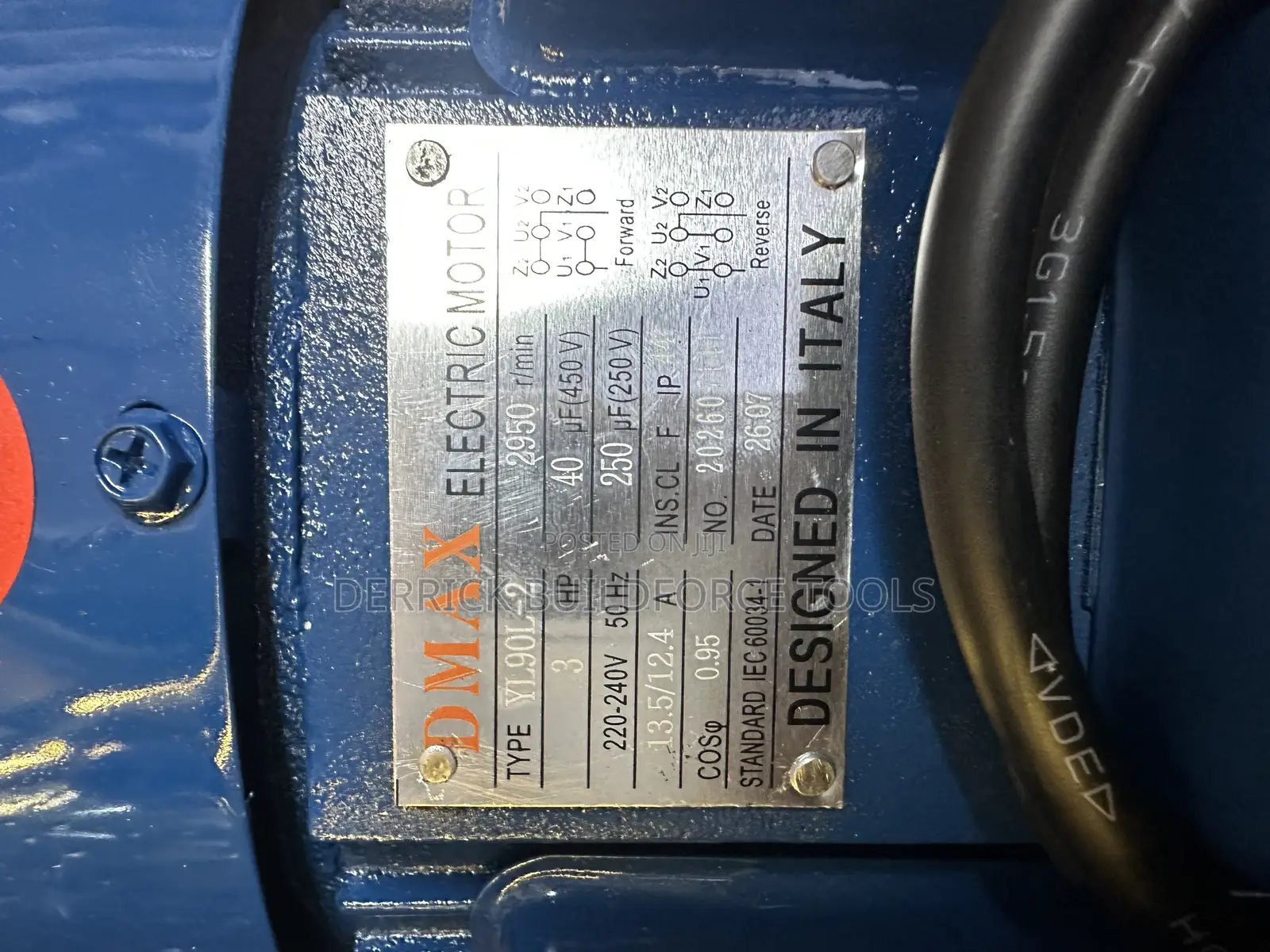 DMax 3Hp High Speed Single Phase Electric Motor