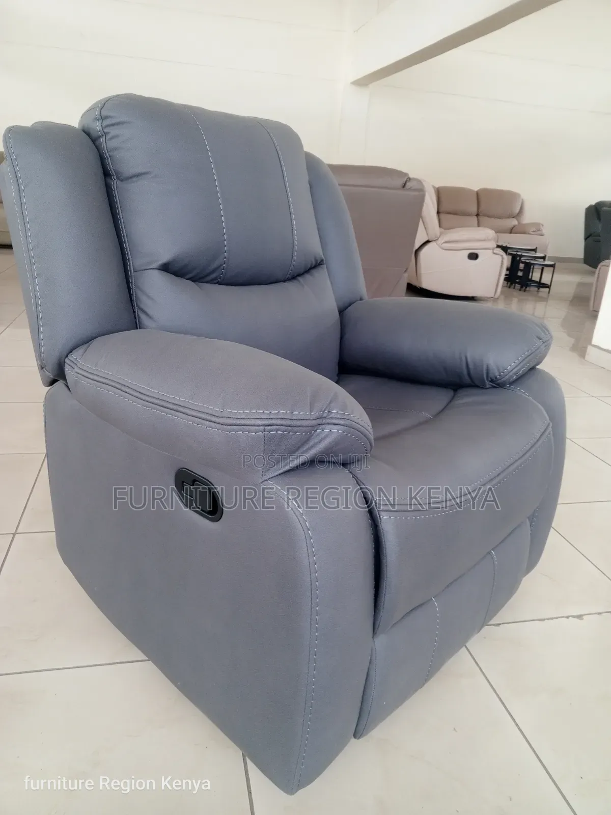 Single Seater Luxurious Recliner, Gray