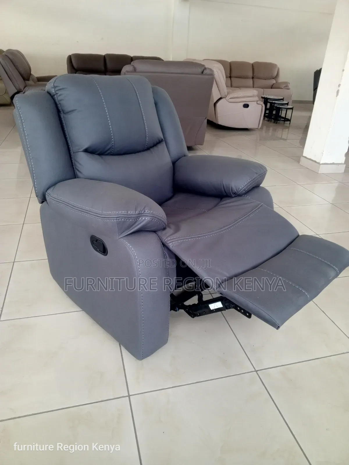 Single Seater Luxurious Recliner, Gray