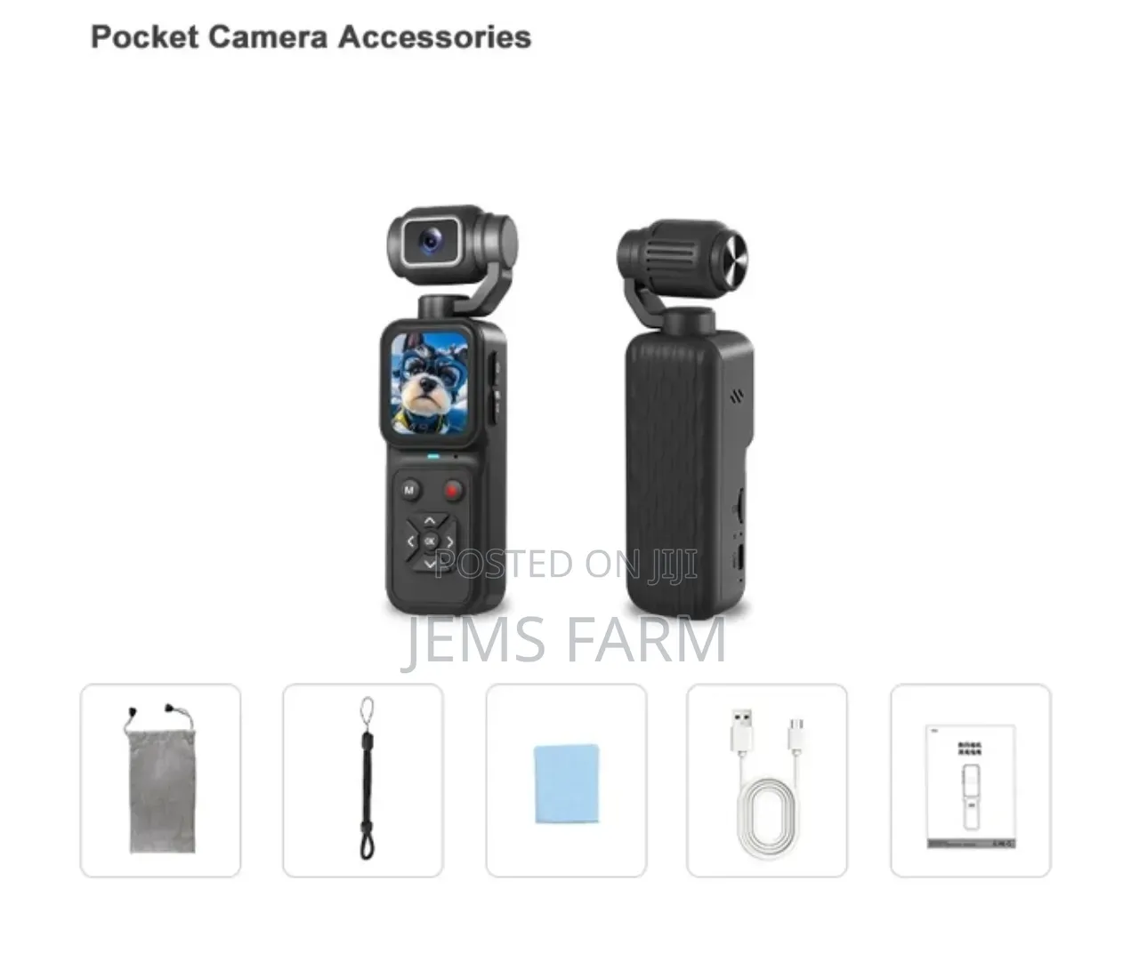 1800 Rotation 1.69inch Screen Video & Photo Vlogging Pocket Camera