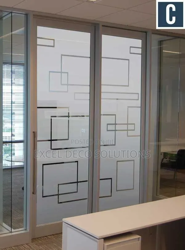 Decorative Glass Film for Modern Door Designs