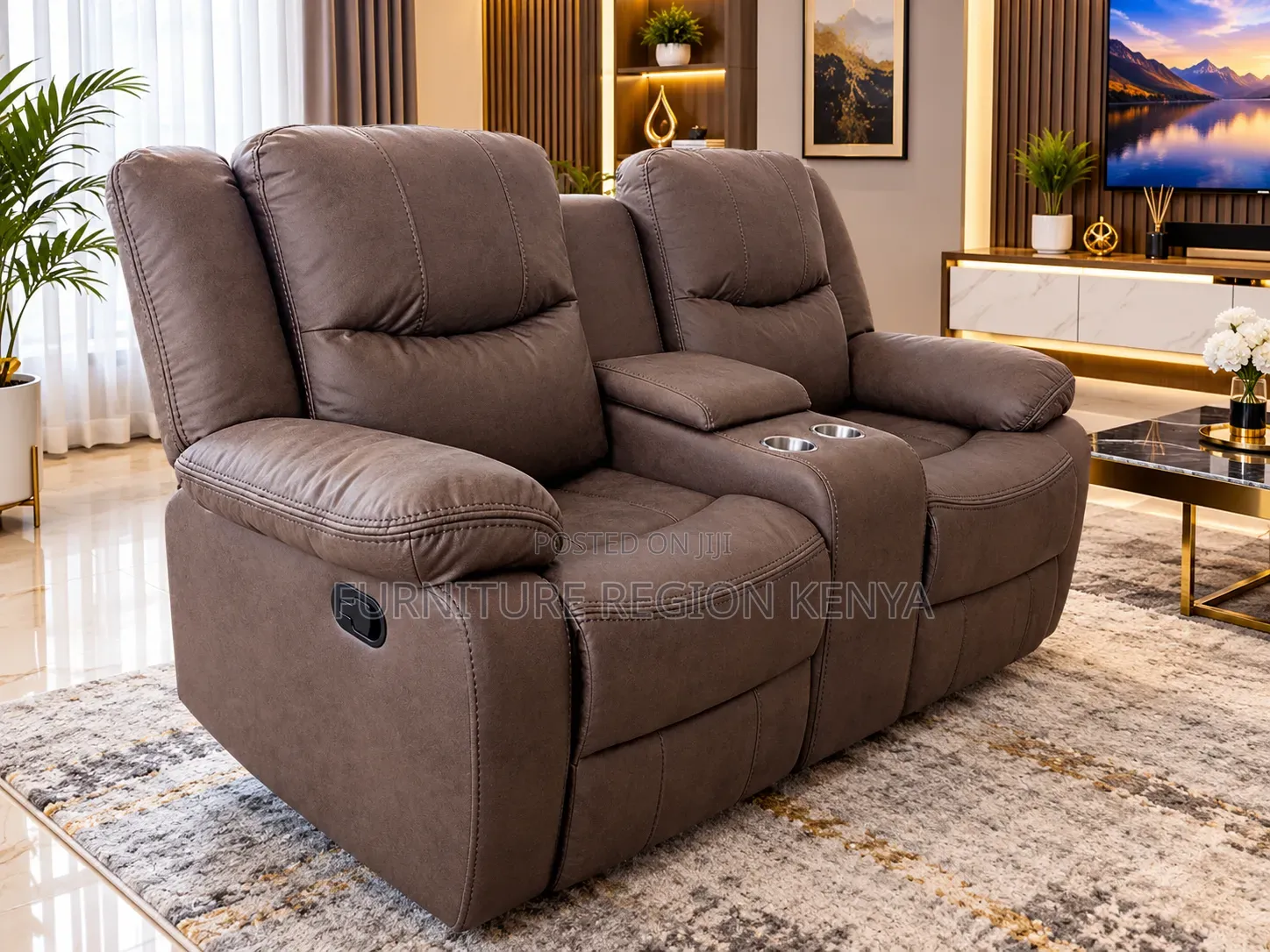 Two Seater Luxurious Recliner Sofa