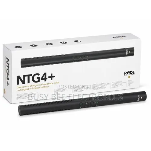 Rechargeable Lithium BatteryThe RØDE NTG4+ Is a Professional Shotgun C