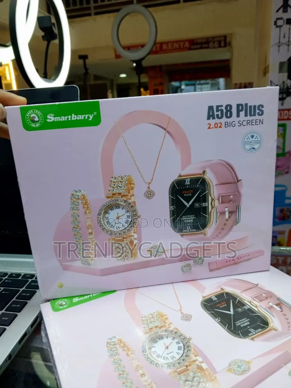 A58 Plus Ladies Bluetooth Smartwatch With Jewellery Accessories