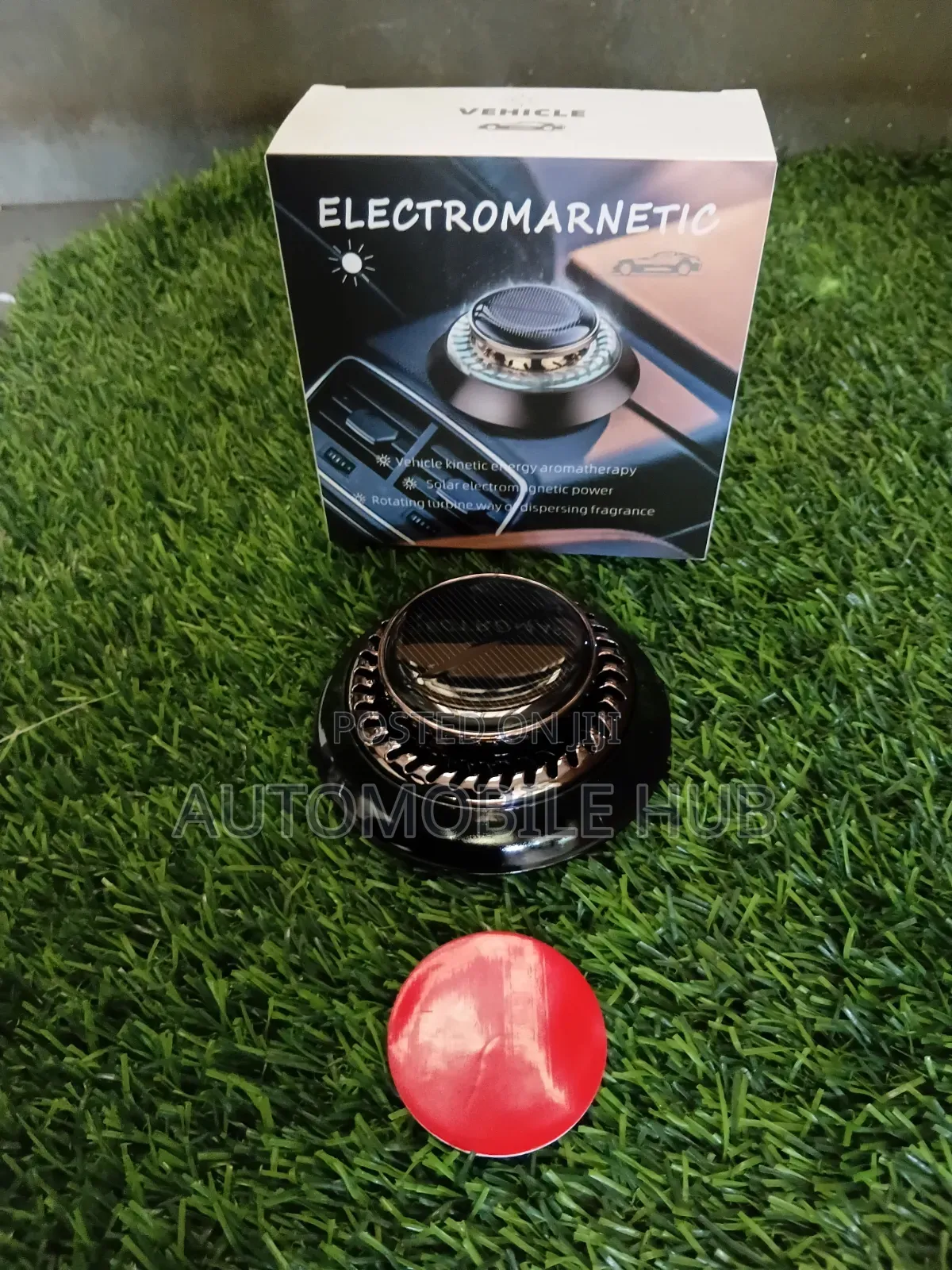 UFO Electromagnetic Solar Car Perfume Diffuser– Rotating Air Freshener