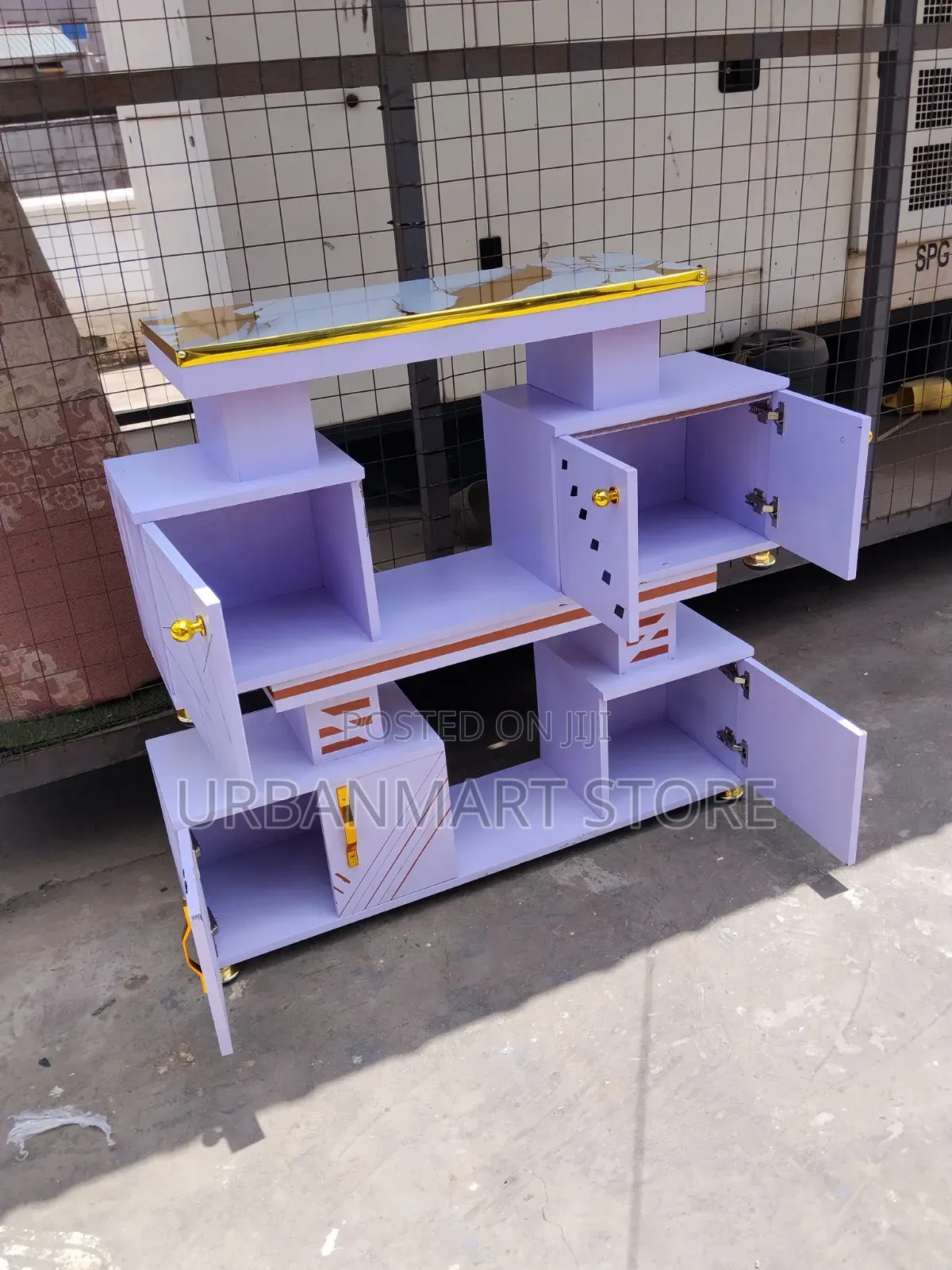 Brand New Compact Istanbul 4ft Marble Finish TV Unit, Hot