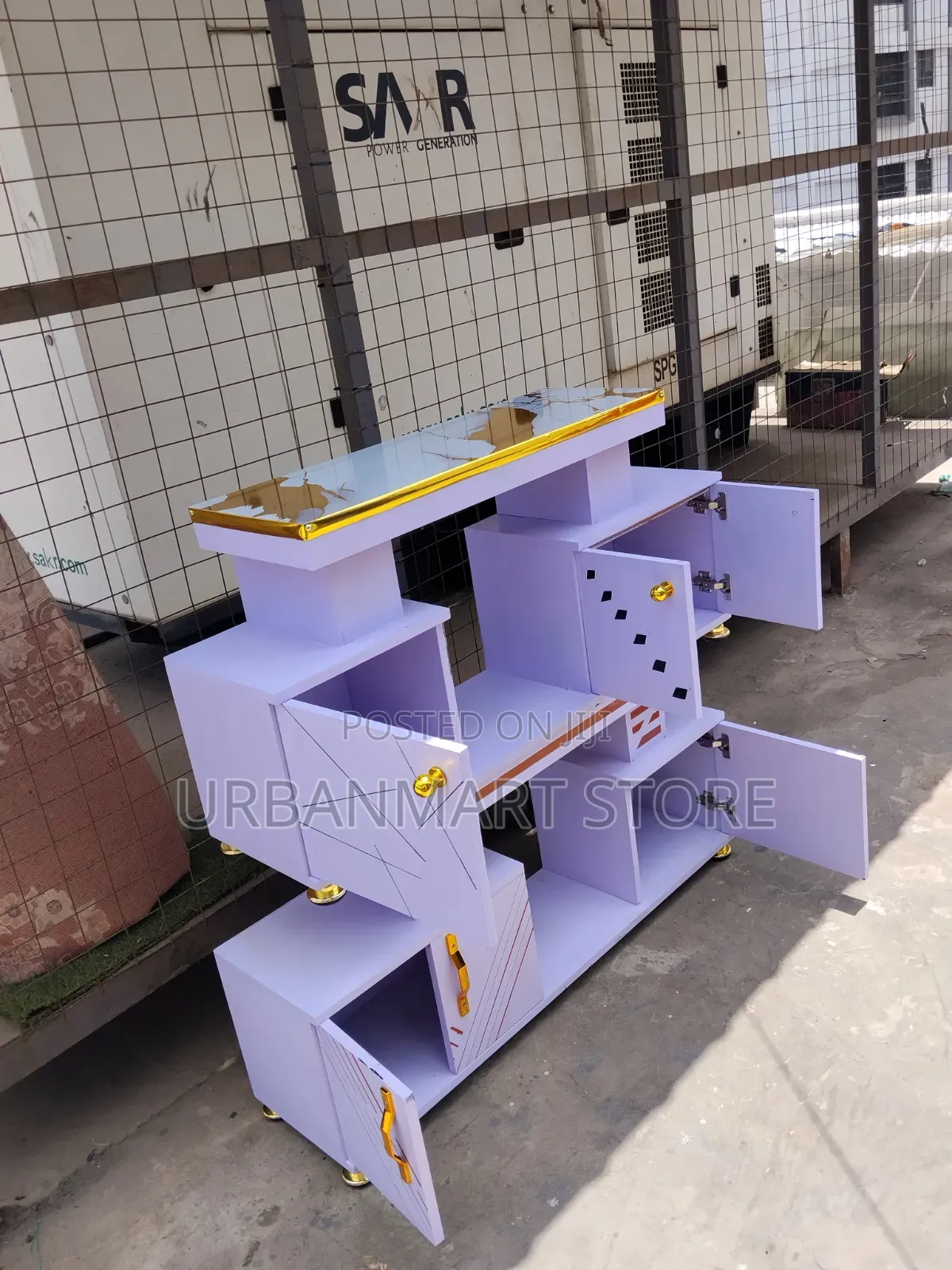 Brand New Compact Istanbul 4ft Marble Finish TV Unit, Hot