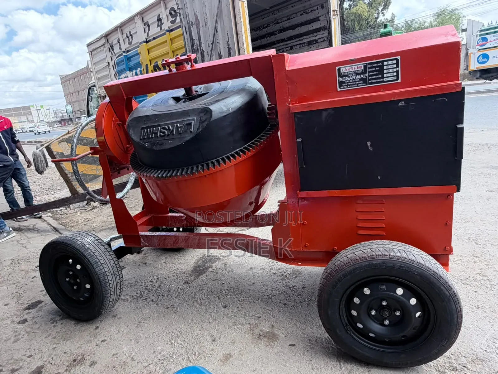 Industrial 500L Concrete Mixer With 8hp Engine