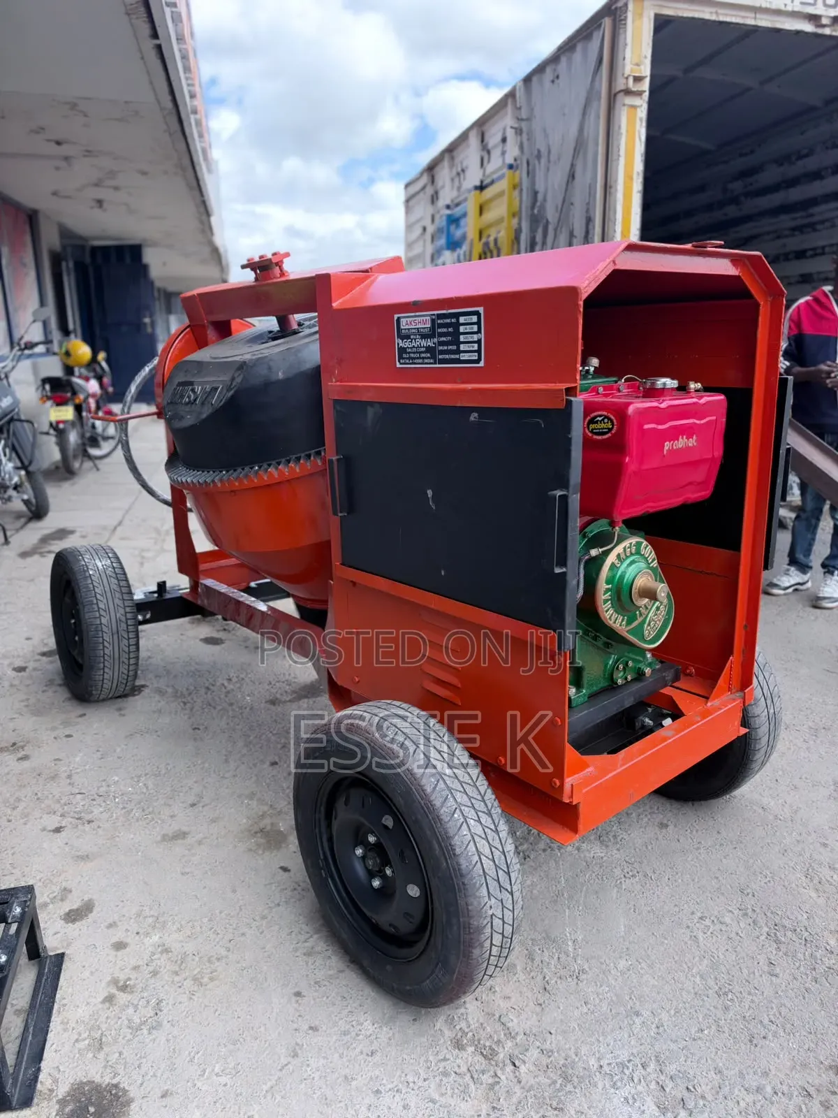 Industrial 500L Concrete Mixer With 8hp Engine