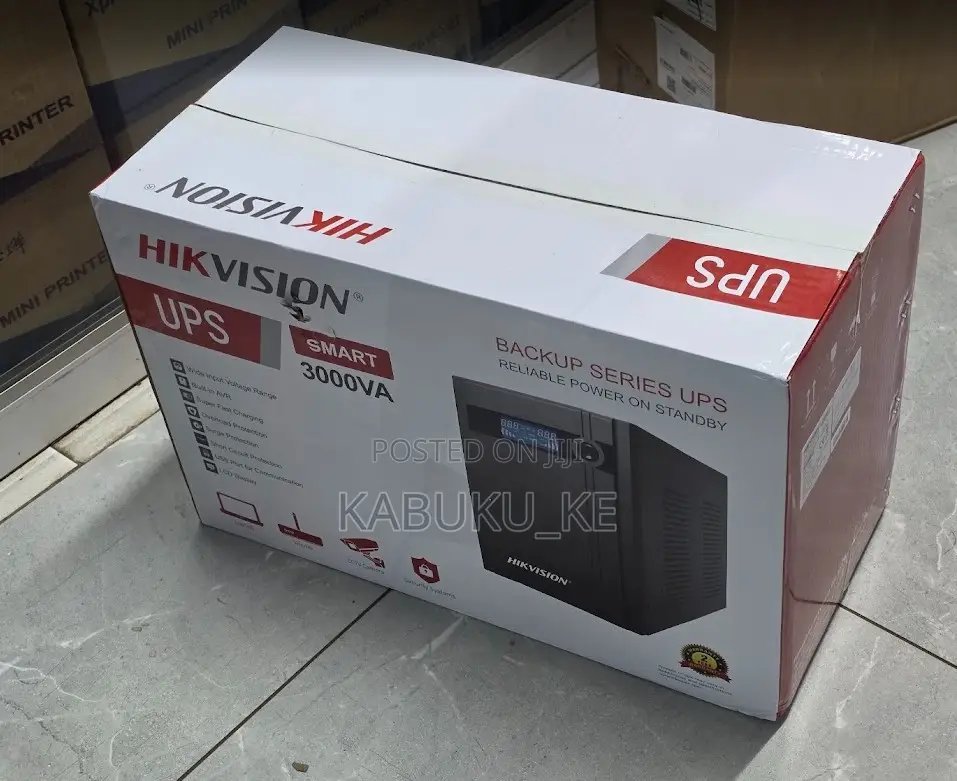 Hikvision 3KVA Smart UPS – 3000VA High-Capacity Power Backup