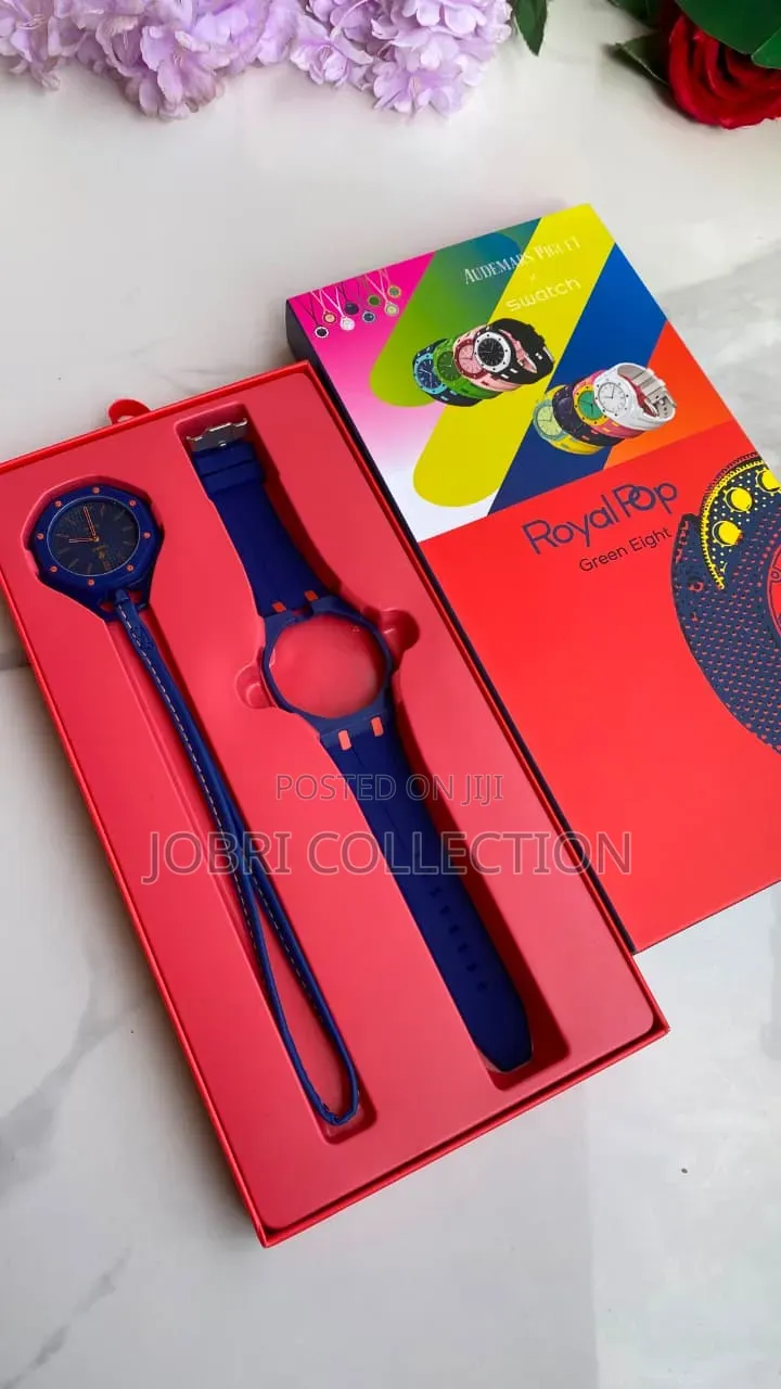 Trendy AP X Swatch Royal Pop Wrist Watch