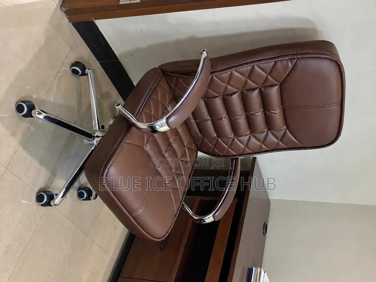 Brown Executive Office Chair – High Back Leather Boss Chair