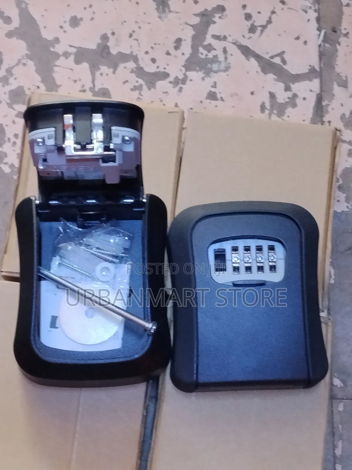 Black Wall Mounted Security Key Box