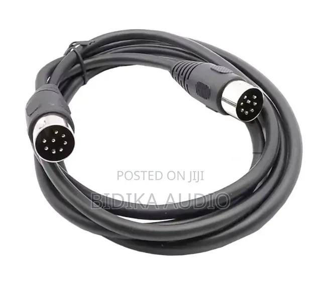 8 9Pin Plug Connector to USB 6 RCA Midi Power