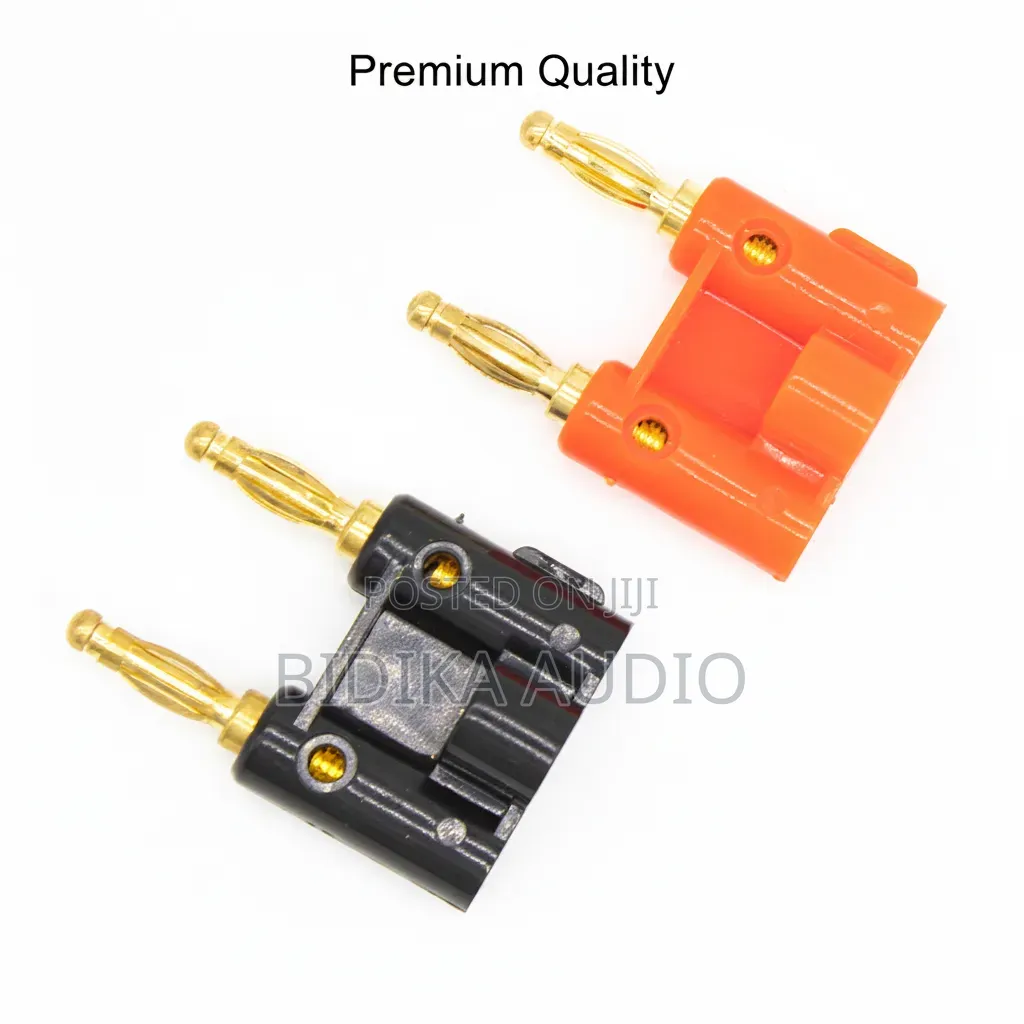 Premium Quality Dual Banana Plug Speaker Connector 4mm Audio