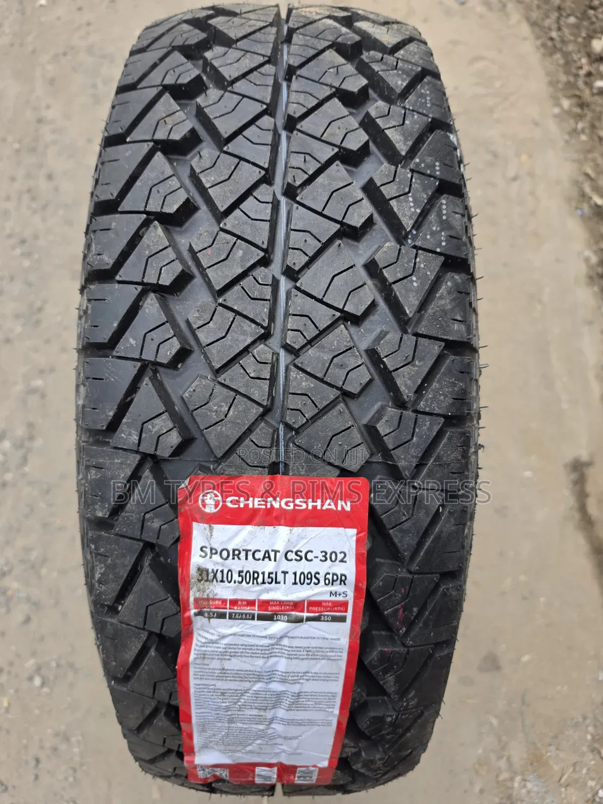 31x10.50r15 Chengshan Tires (All Terrain)