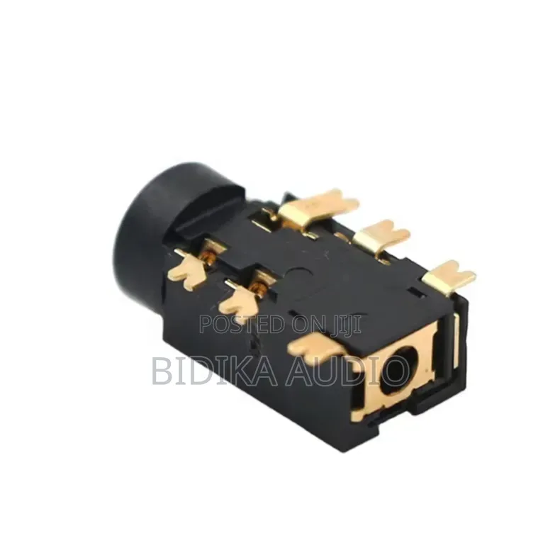 PJ242 2.5 MM Female Audio Connector 6 Pin Socket Gold