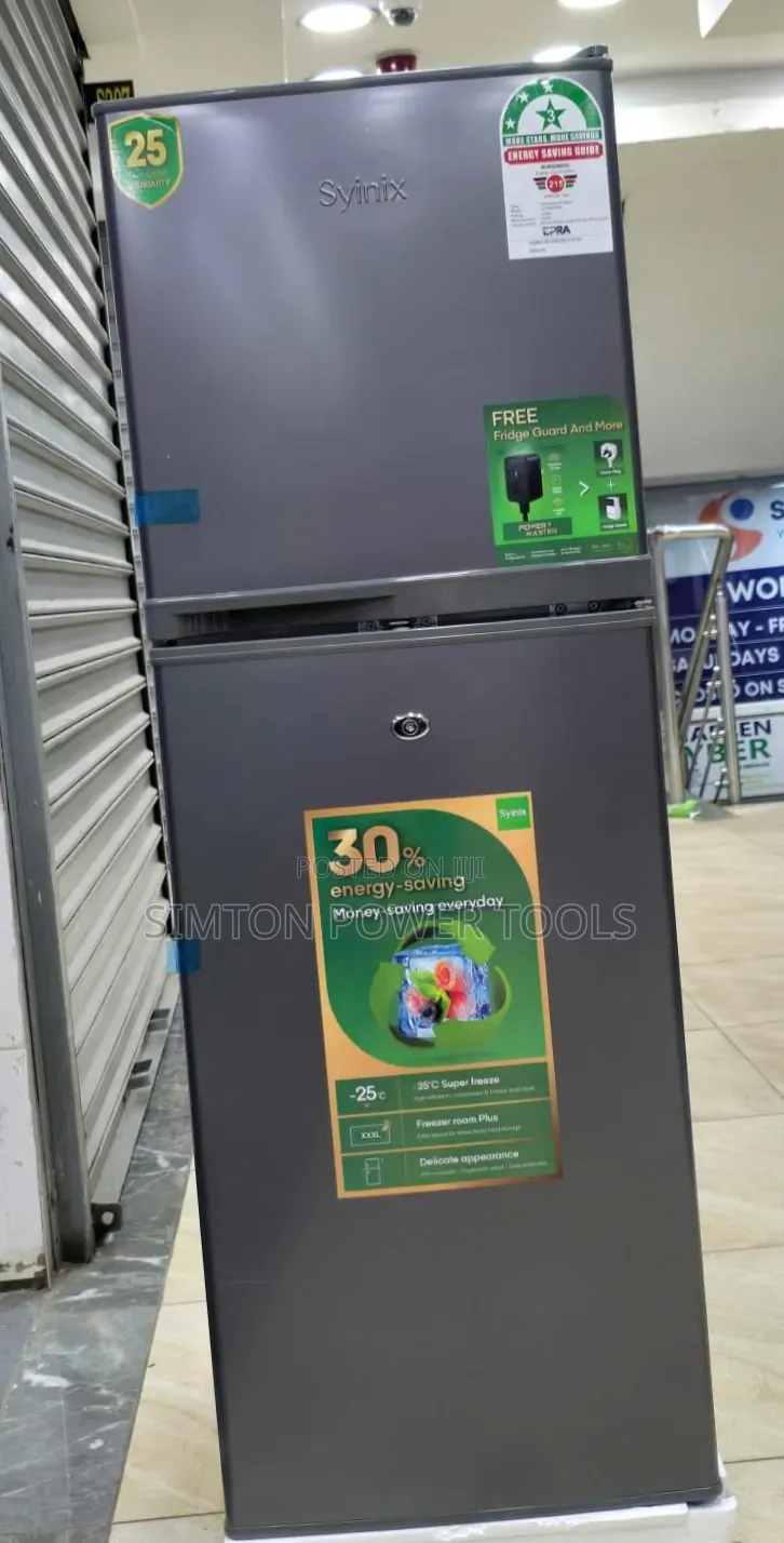 Syinix 137l/138l Double Door Defrost Refrigerator,