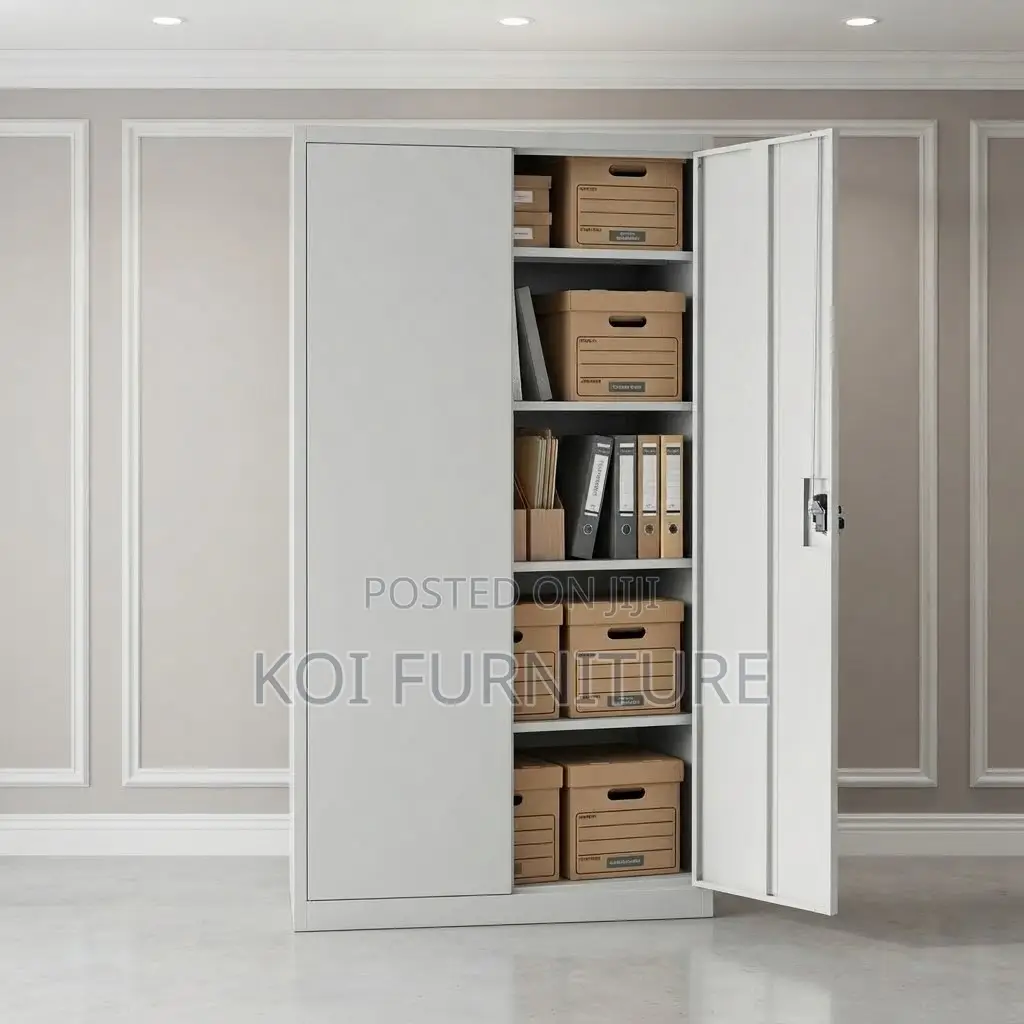 Office Cabinet; Stainless Executive Two Large Doors Office Cabinet