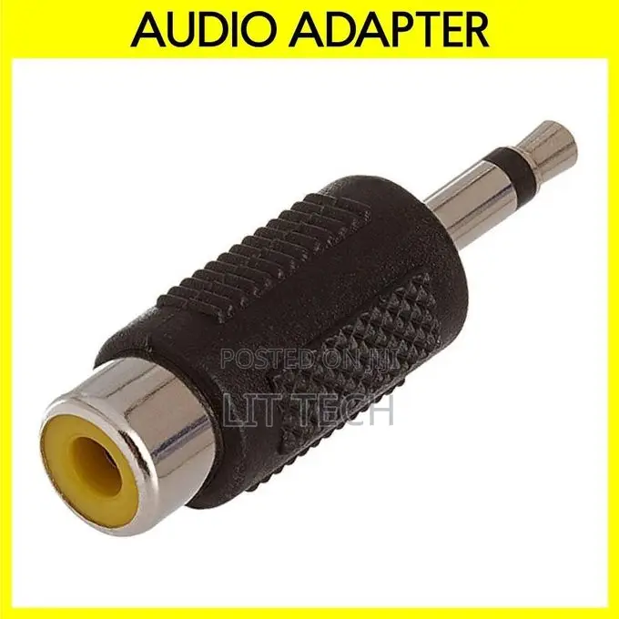 3.5mm to RCA Adapter 1/8" Aux Plug to RCA Jack Connector Converter