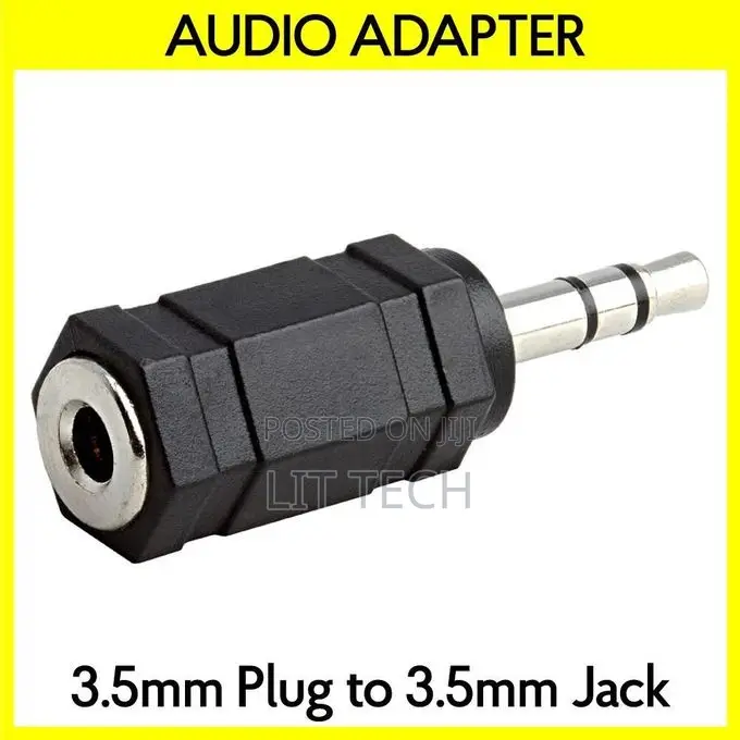 3.5mm Adapter AUX Male to Female Converter Straight 1/8" Stereo Audio